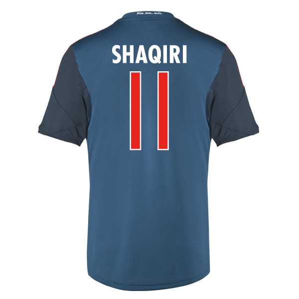 13-14 Bayern Munich #11 Shaqiri Away Black&Blue Jersey Shirt - Click Image to Close